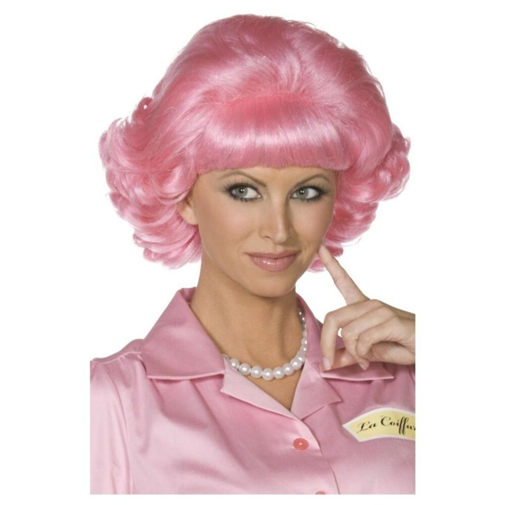 Grease Womens/Ladies Frenchy Wig / Pink
